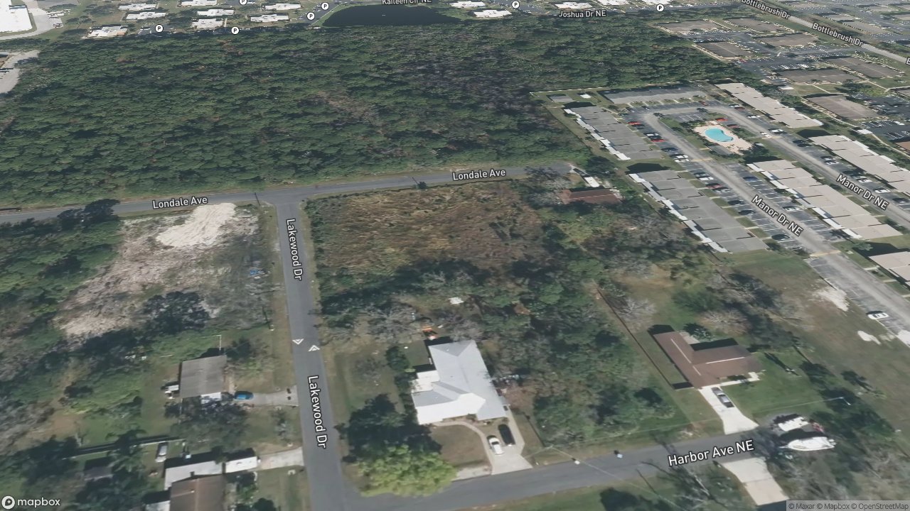 1581 & 1591 Lakewood Drive NE — 3D aerial